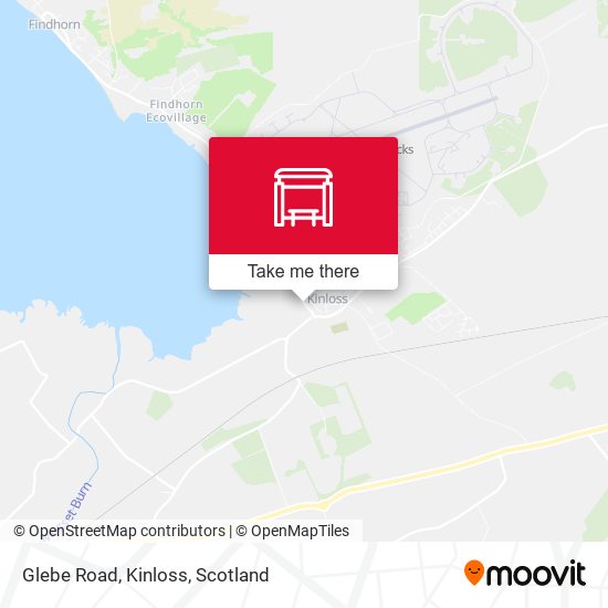 Glebe Road, Kinloss map