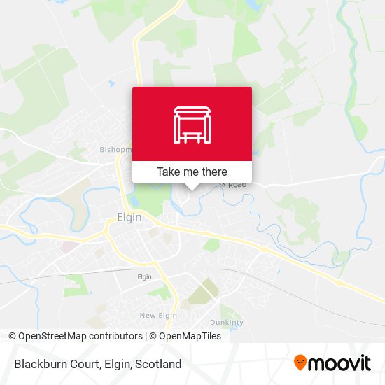 Blackburn Court, Elgin map