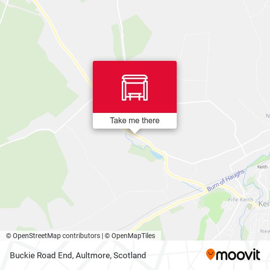 Buckie Road End, Aultmore map