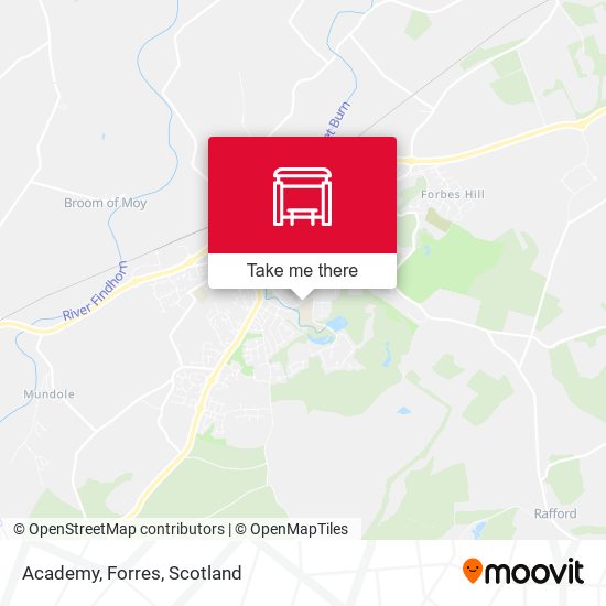 Academy, Forres map