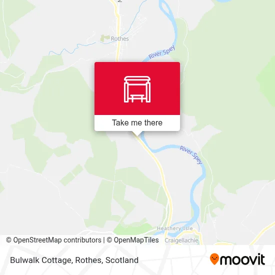 Bulwalk Cottage, Rothes map