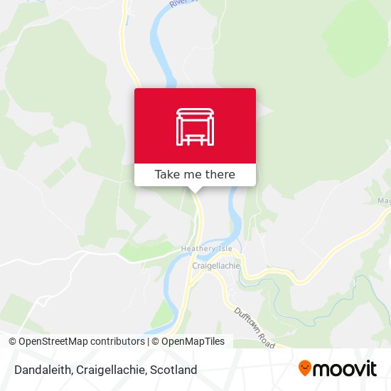 Dandaleith, Craigellachie map