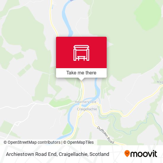 Archiestown Road End, Craigellachie map