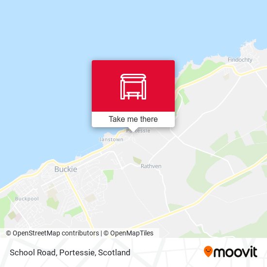 School Road, Portessie map