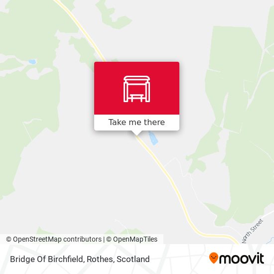 Bridge Of Birchfield, Rothes map