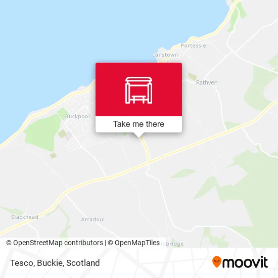 Tesco, Buckie map