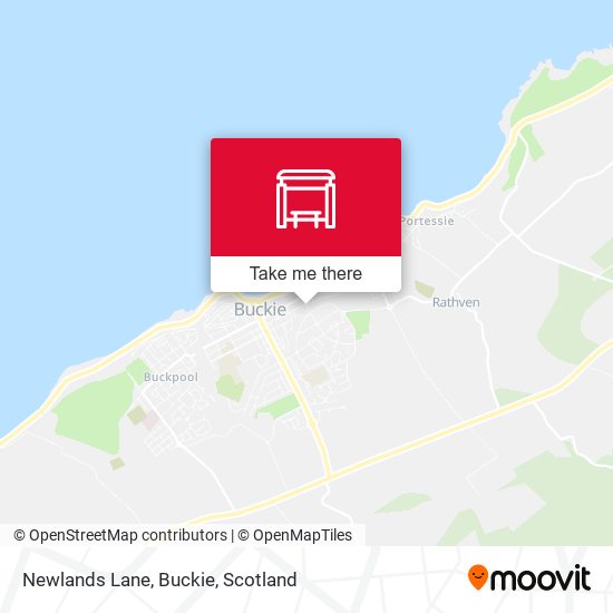 Newlands Lane, Buckie map