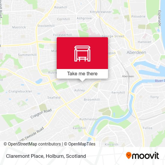 Claremont Place, Holburn map