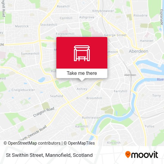 St Swithin Street, Mannofield map
