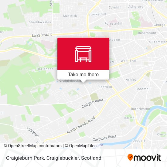 Craigieburn Park, Craigiebuckler map