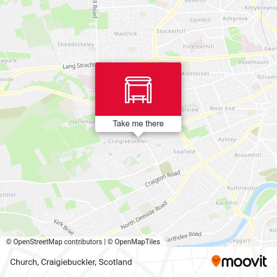 Church, Craigiebuckler map