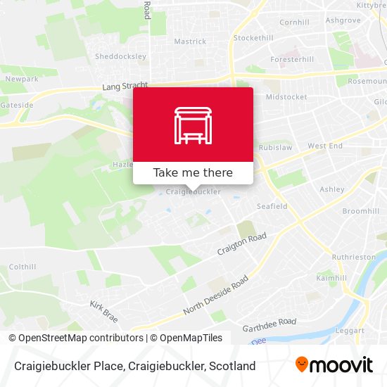 Craigiebuckler Place, Craigiebuckler map