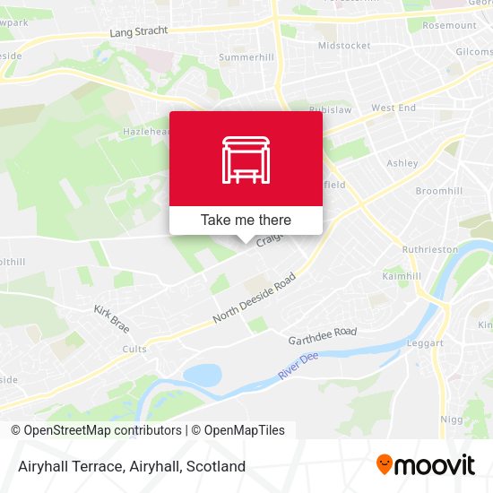 Airyhall Terrace, Airyhall map