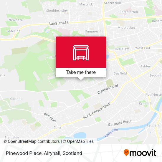 Pinewood Place, Airyhall map
