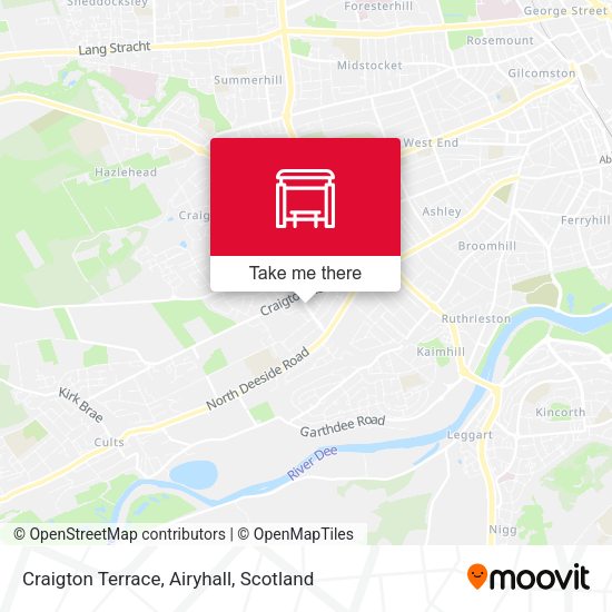 Craigton Terrace, Airyhall map