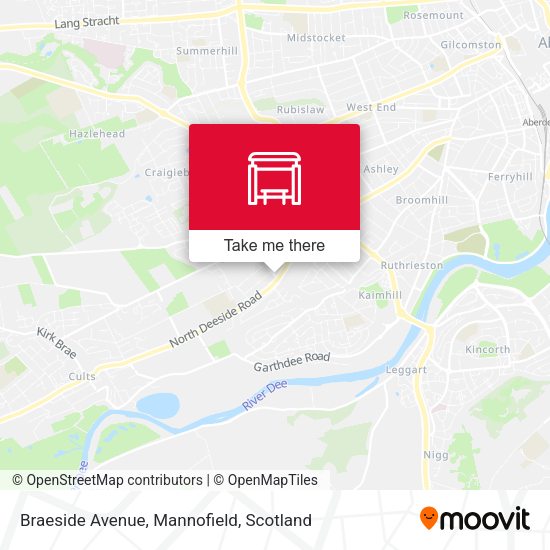 Braeside Avenue, Mannofield map