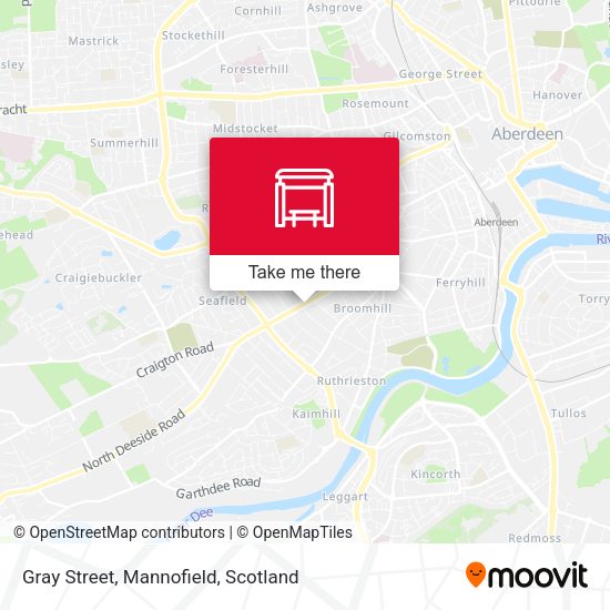 Gray Street, Mannofield map