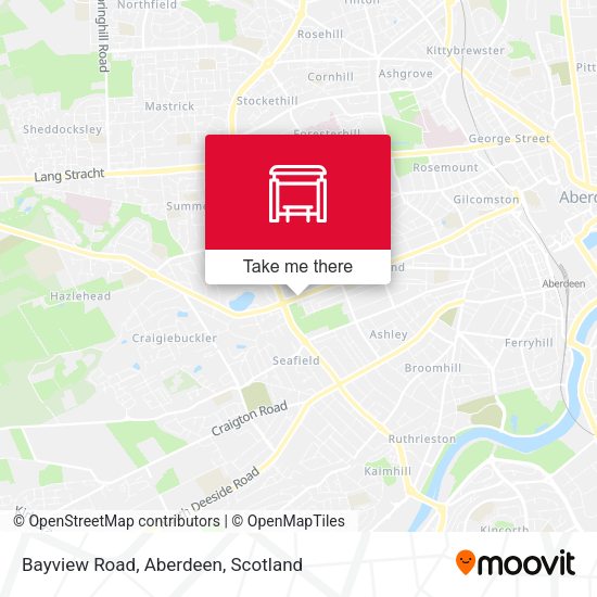 Bayview Road, Aberdeen map