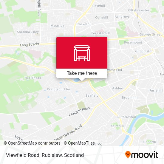 Viewfield Road, Rubislaw map