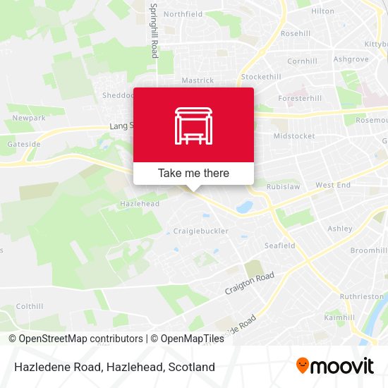 Hazledene Road, Hazlehead map