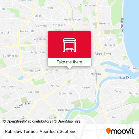 Rubislaw Terrace, Aberdeen map