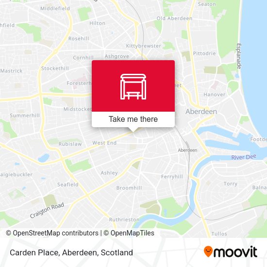 Carden Place, Aberdeen map