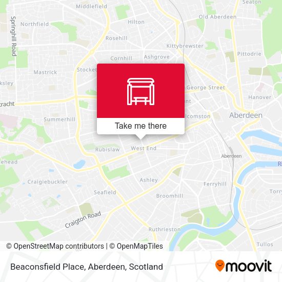 Beaconsfield Place, Aberdeen map