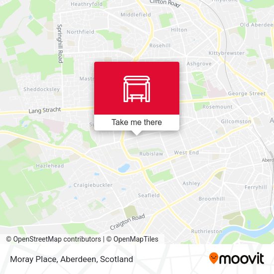 Moray Place, Aberdeen map