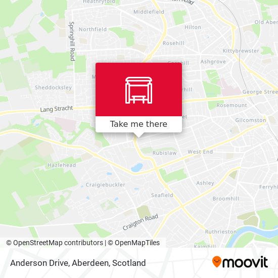Anderson Drive, Aberdeen map