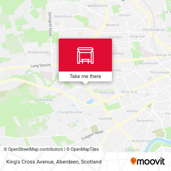 King's Cross Avenue, Aberdeen map