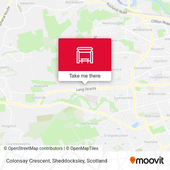 Colonsay Crescent, Sheddocksley map