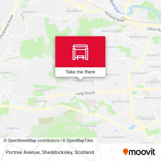 Portree Avenue, Sheddocksley map