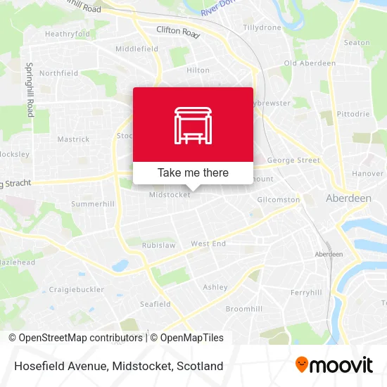 Hosefield Avenue, Midstocket map
