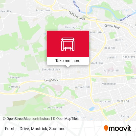 Fernhill Drive, Mastrick map