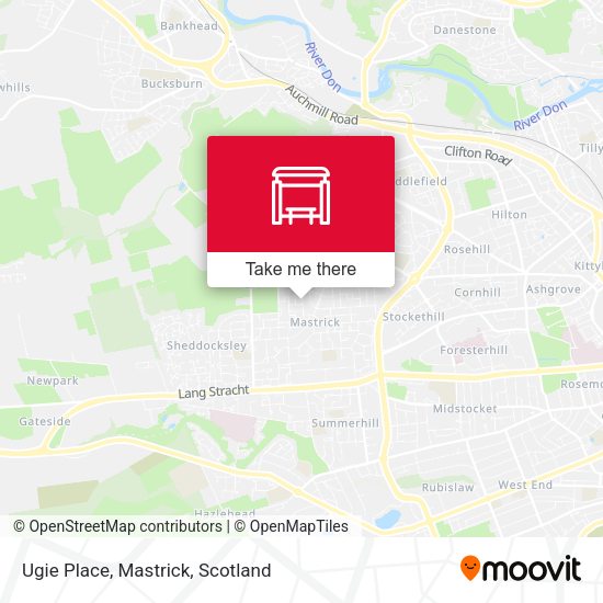 Ugie Place, Mastrick map