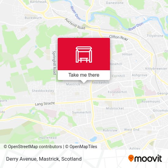 Derry Avenue, Mastrick map