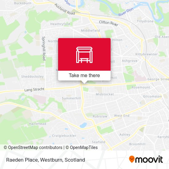 Raeden Place, Westburn map