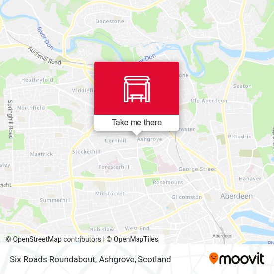 Six Roads Roundabout, Ashgrove map