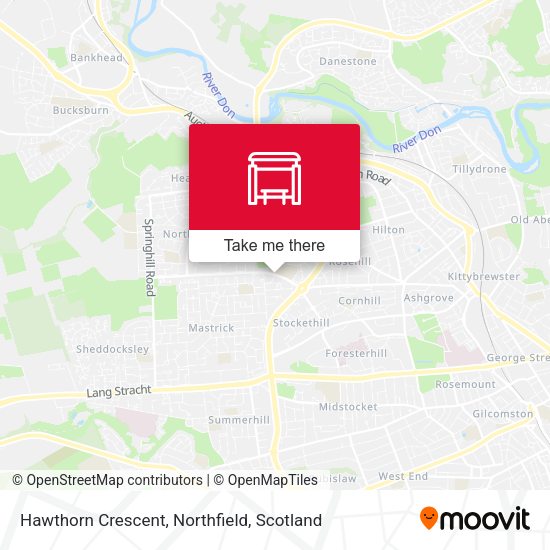 Hawthorn Crescent, Northfield map