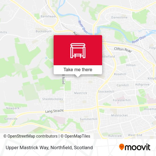 Upper Mastrick Way, Northfield map