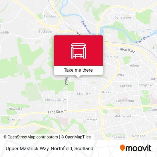 Upper Mastrick Way, Northfield map