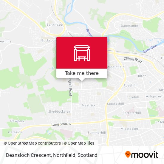 Deansloch Crescent, Northfield map