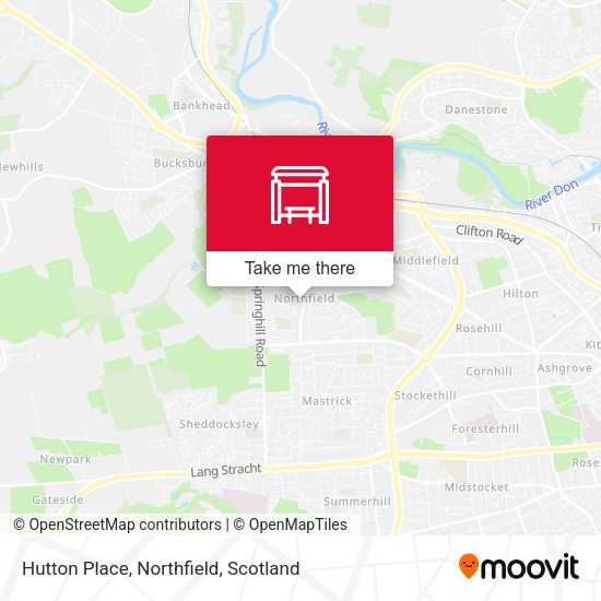 Hutton Place, Northfield map