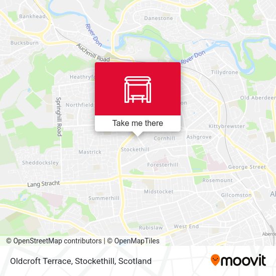 Oldcroft Terrace, Stockethill map