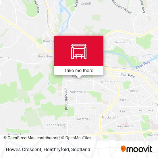 Howes Crescent, Heathryfold map