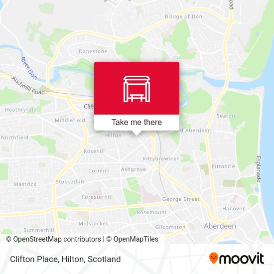 Clifton Place, Hilton map