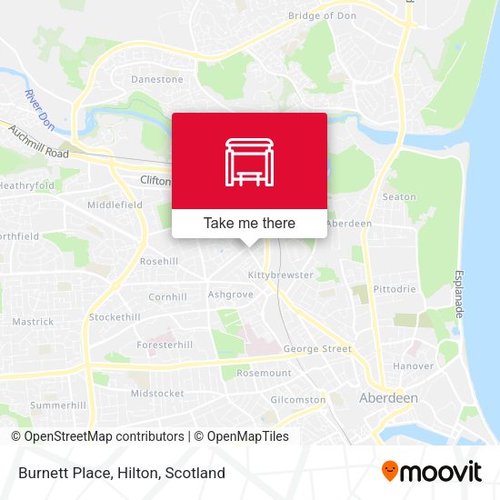 Burnett Place, Hilton map