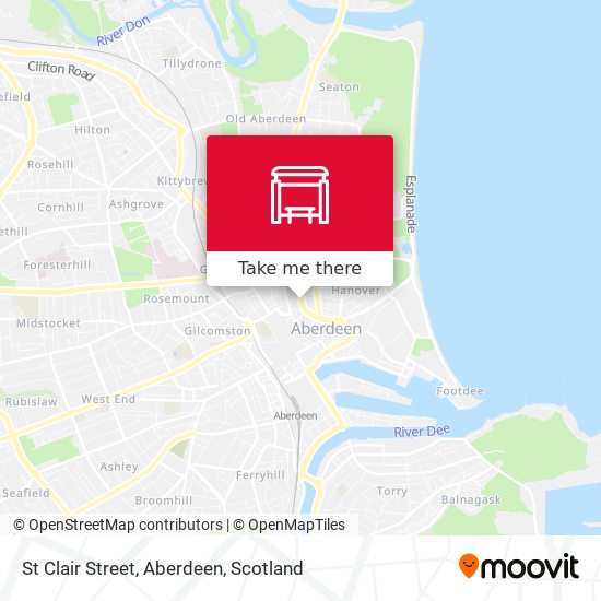 St Clair Street, Aberdeen map