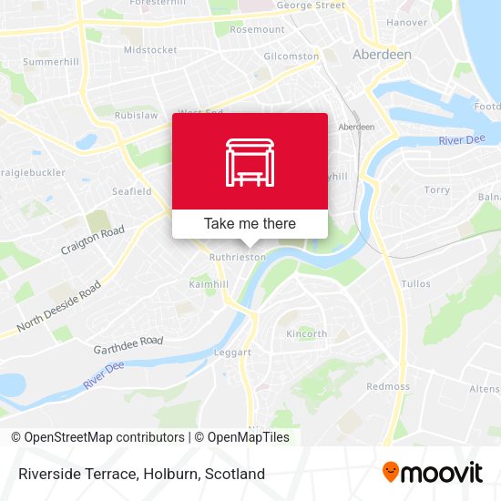 Riverside Terrace, Holburn map