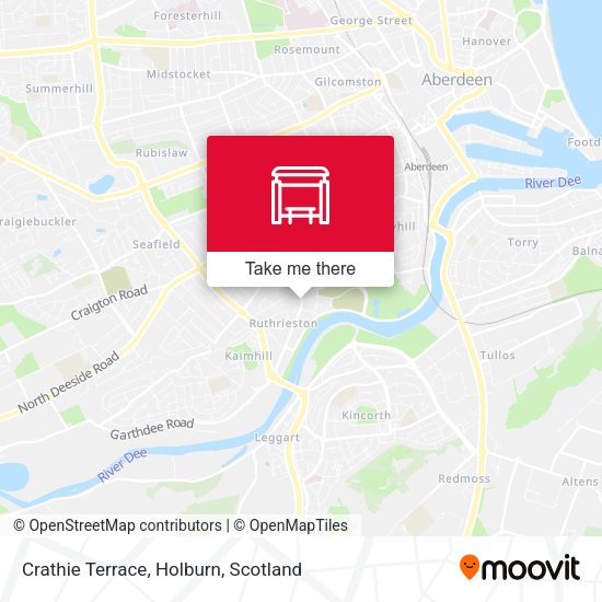 Crathie Terrace, Holburn map